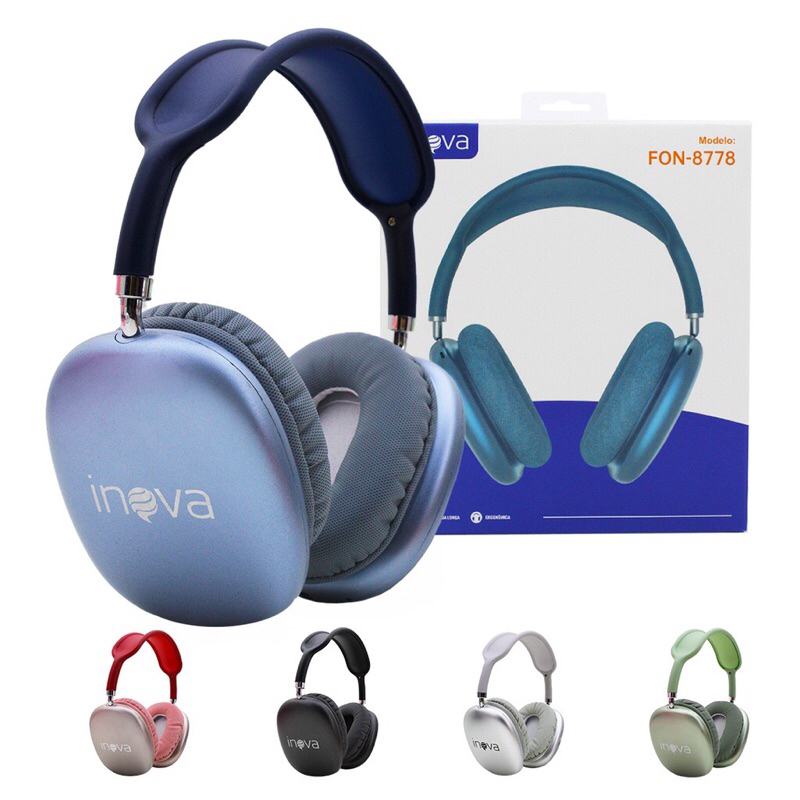 Fone De Ouvido Bluetooth Cores Wireless Headset Cancelamento De Ruído ...
