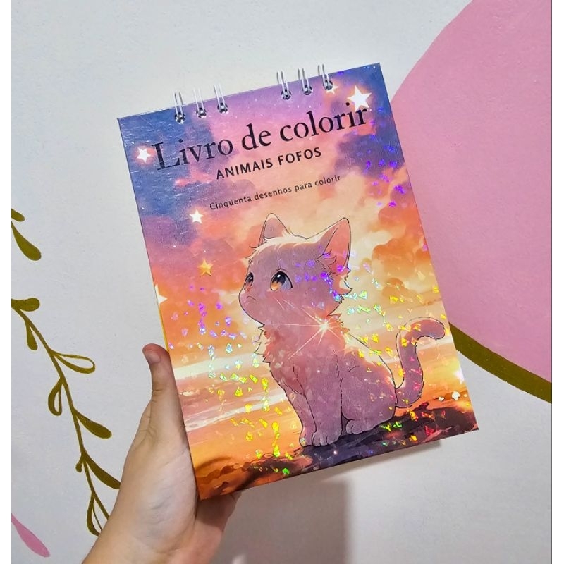 Livro de colorir Animais fofos A4/A5 | Shopee Brasil