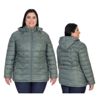 jaqueta puffer parka feminina plus size