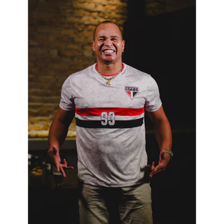 Camisa do São Paulo Oficial Branca 1993 DOMAIN Camiseta Plus Size Licenciada Original Nova 2024
