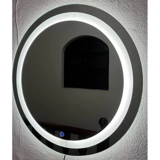 Espelho redondo Led Touch Screen 3 tonalidades 60cm