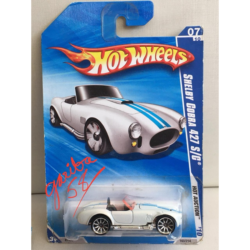 HOT WHEELS SHELBY COBRA 427 S/C VIDRO PINK ÚNICA 2010 HOT AUCTION