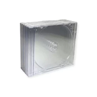 Estojo/Box CD Acrílico Transparente/Cristal c/10 Unidades
