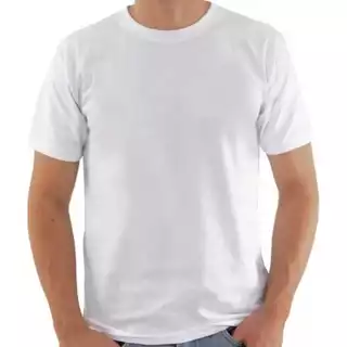 Camisa Masculina Lisa Branca 100% Algodão