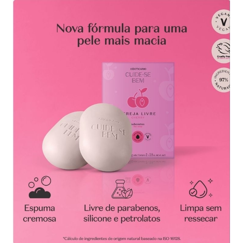 Cereja Livre - Cuidados Íntimos - o Boticário (Creme para virilha