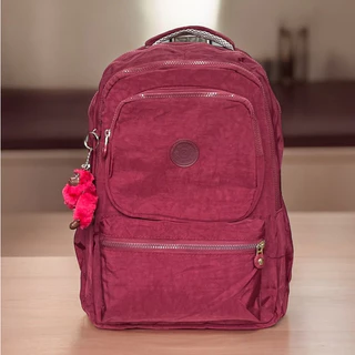Mochila Grande Casual Escolar Feminina Masculina Nylon Tactel com chaveiro
