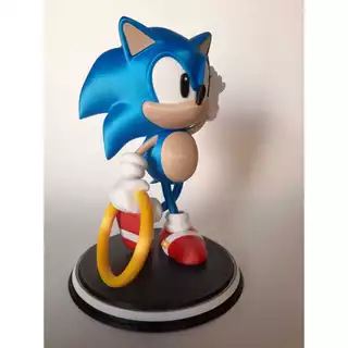 Boneco Decoração Sonic 18 cm de altura impresão 3D