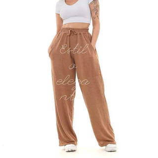 Calça Pantalona Calça Feminina Roupa Feminina Cintura Alta Lanzinha