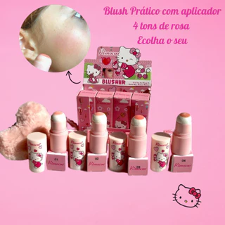 Blush em bastão Natural de pó Da Kitty infantil blush De Maquiagem Fofo Rimocoo R1349