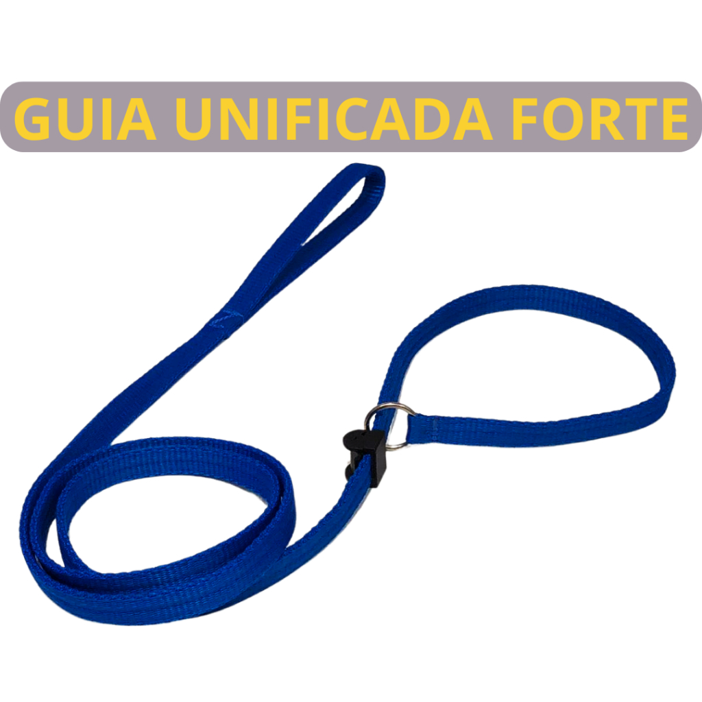 Guia Unificada para passeio adestramento profissional com trava de segurança 1,80m super forte.