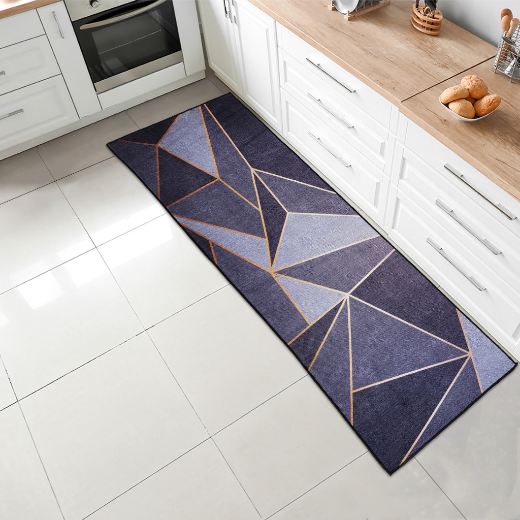 Tapete Passadeira de Cozinha Gigante Poliéster 57 cm x 160 cm Estampado
