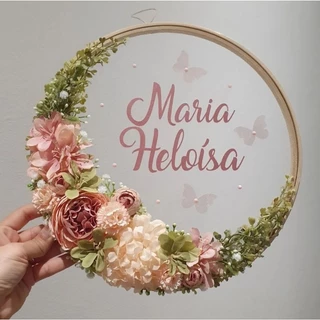 Porta maternidade delicado/ Enfeite de porta / guirlanda para bebê/ quarto de bebê