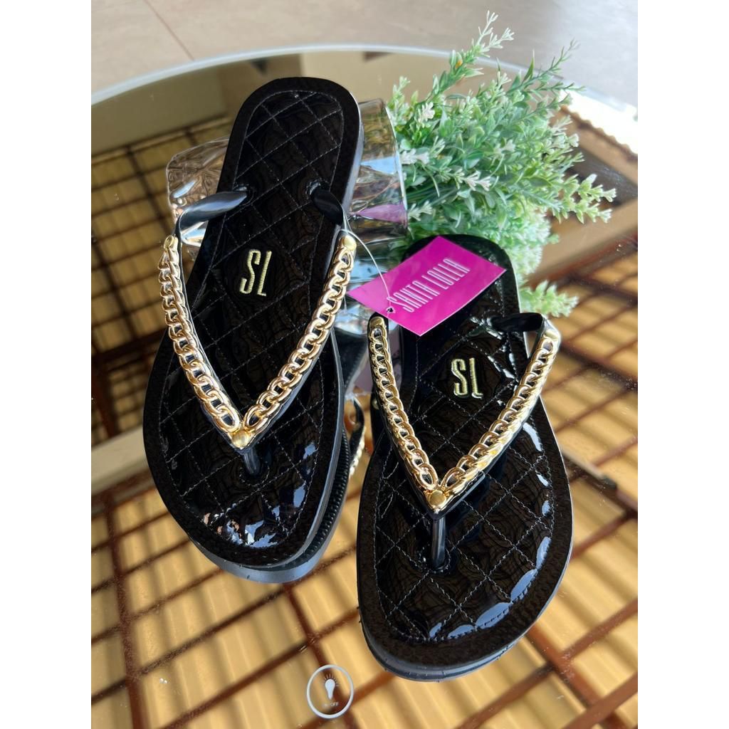 CHINELO feminino confort bordado, orrente como detalhe