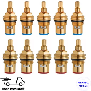 Kit 10 Mecamismos Reparos De Torneira 1/4 De Volta M22 Estria Docol