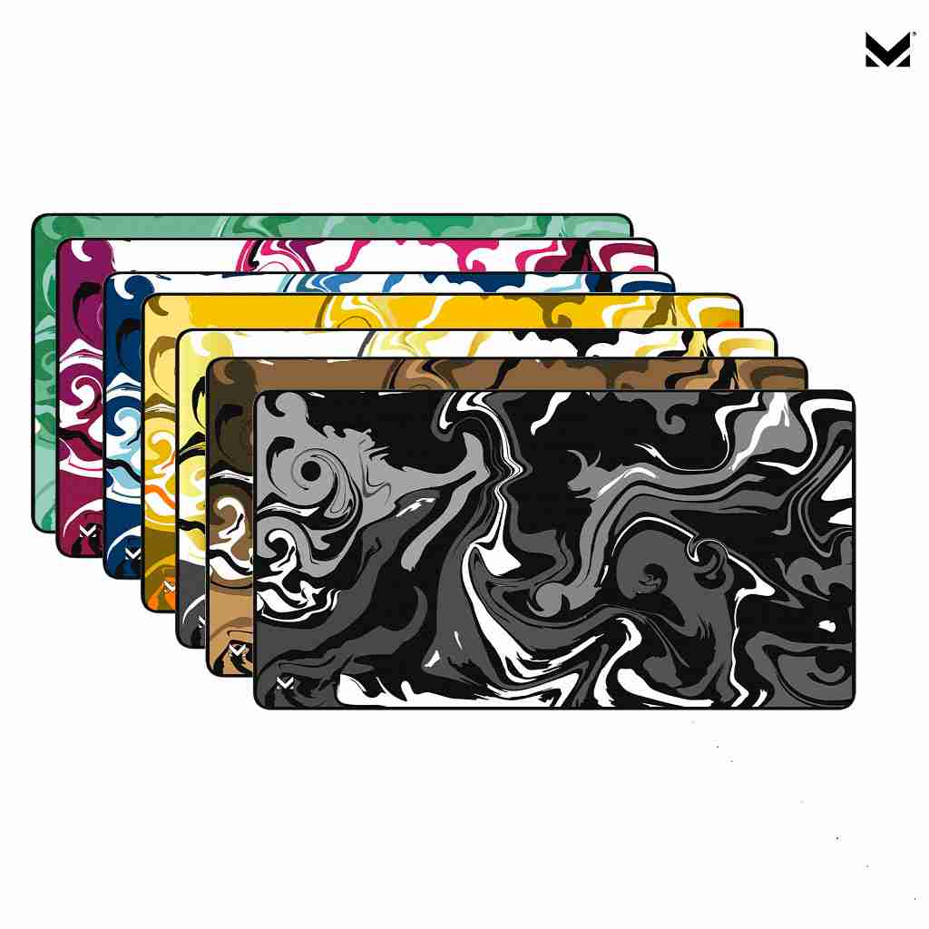 Mouse Pad Gamer Abstrato MK Premium Antiderrapante com Borda Costurada Diversos Tamanhos