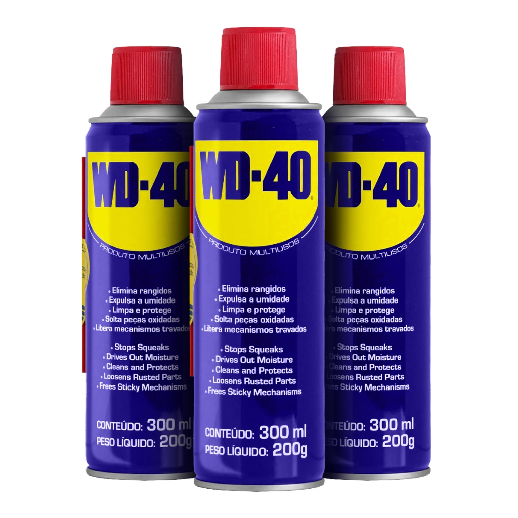 Kit com 3 Óleos Anticorrosivo 300 ml WD-40