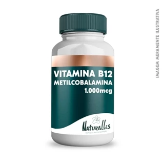Vitamina B12 1.000mcg (Metilcobalamina) 60 ou 120 pastilhas sublingual - Naturallis em Oferta na Shopee
