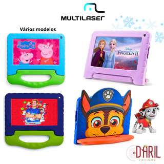 Tablet Infantil 64GB 4RAM Personagens Frozen Patrulha Galinha Pintadinha Peppa - Multilaser Original