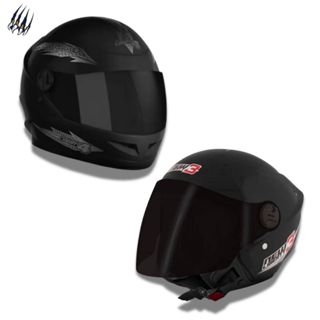 Capacete Aberto Fechado Para Moto Kit New Liberty Three Mais New Four Pro Tork COM VISEIRA FUME