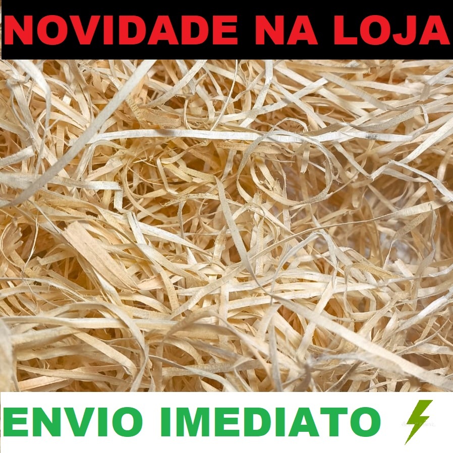 Palha Madeira Natural Para Cestas Decorativas e Artesanato