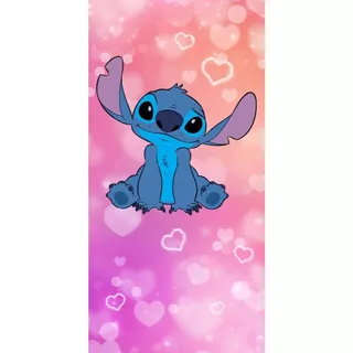 PAINEL VERTICAL TECIDO SUBLIMADO LILO STITCH 1,00 X 2,00