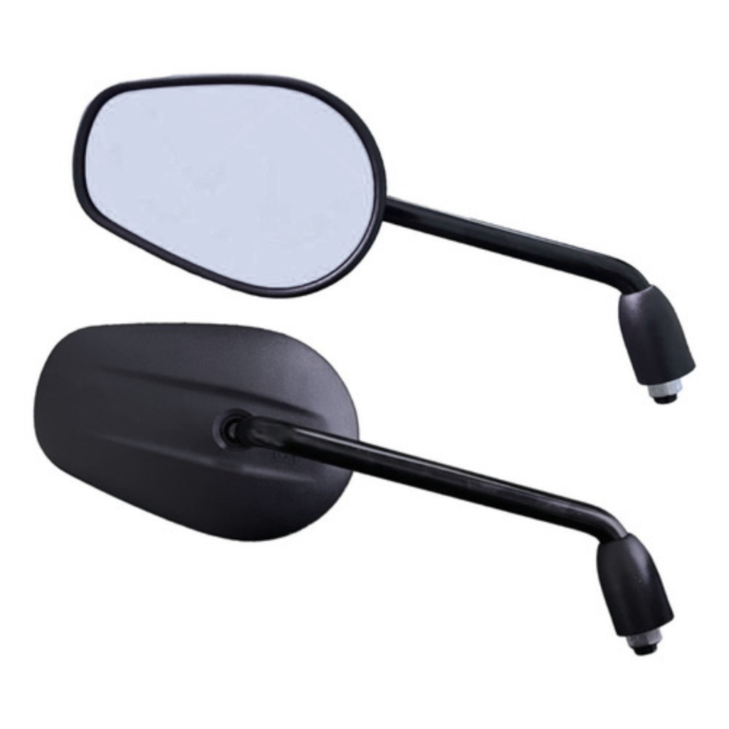 Par Espelho Retrovisor Custom Atacama Harley Rosca Honda Lente Fume