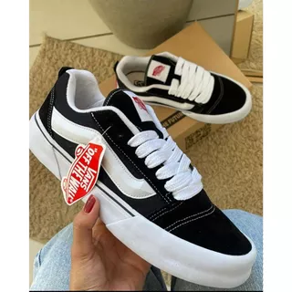 TÊNIS VANS KNU SKOOL 34 AO 43 BLACK TRUE WHITE LANÇAMENTO