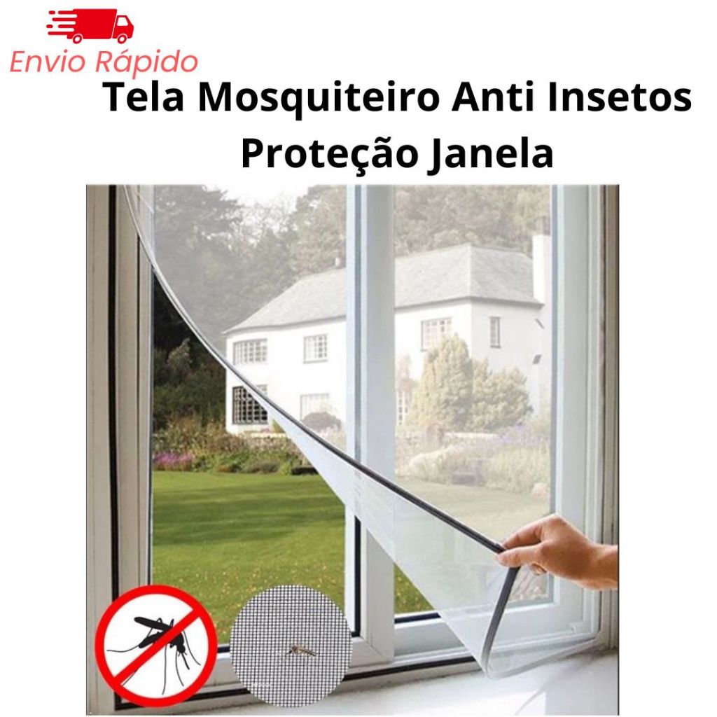 Tela De Proteção Para Janela Contra Insetos Mosquito da Dengue Contra ...
