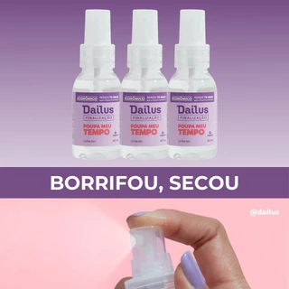 Kit 3 Poupa Meu Tempo 60ml Dailus Seca Rápido Manicure