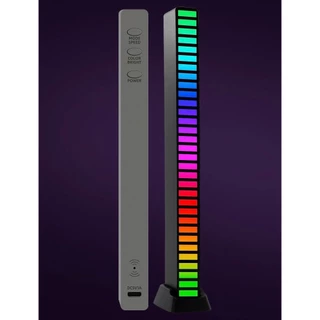 Barra De Luz Rgb Gamer Rítmica Sensível Ao Som Torre Musica