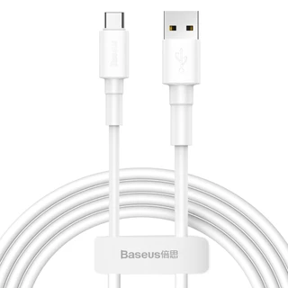 Cabo Usb Para Type-c Baseus Mini White 1m 3A branco