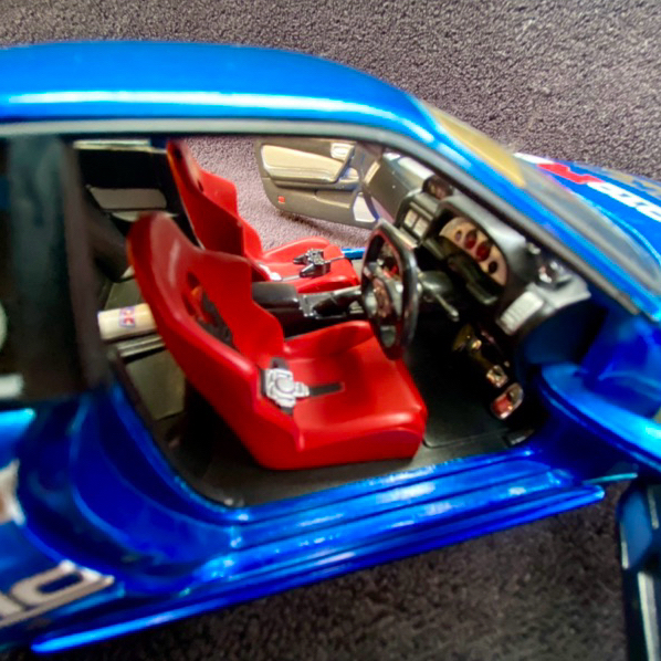 Maisto ミニカー 1:24 ET ダットサン ピックアップ＋R34 GTR No