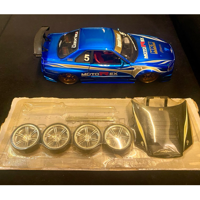 JADA TOYS 1:24 IMPORT RACER MOTOREX NISSAN SKYLINE GT-R R34