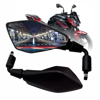 Par de retrovisor Z400 Haste Curta Rebaixada 90° Lente Convexa Honda em Oferta na Shopee