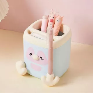 Organizador Porta Caneta Organizador De Lápis Pinguim Pé Com Apontador