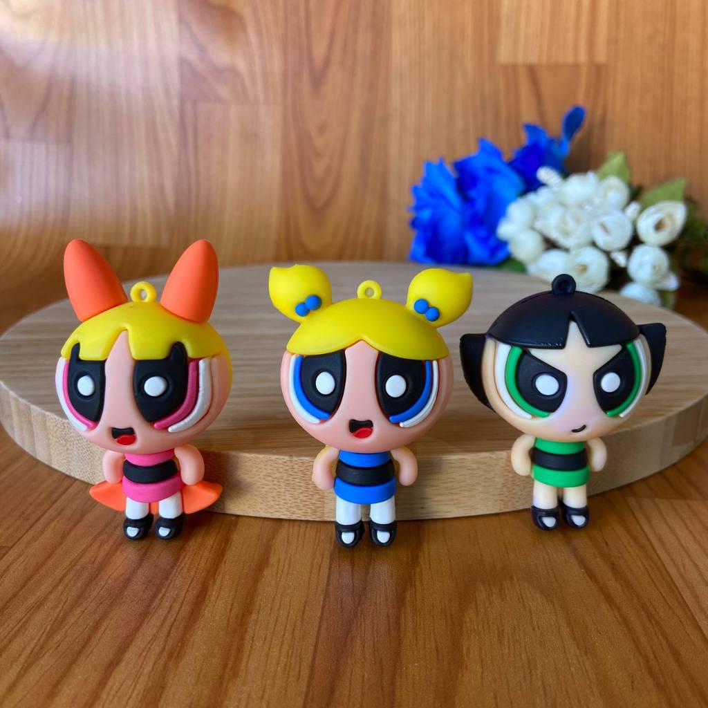 Emborrachado 3D Garotas Poderosas - 6,5 cm - Pacote com 02 UND OU MAIS