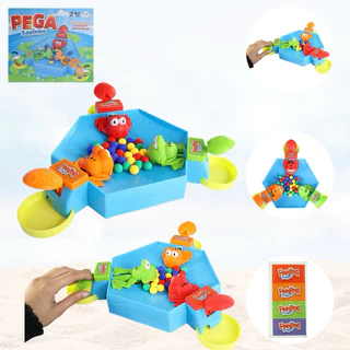 Brinquedo Jogo infantil de Sapinho pega Bolinhas