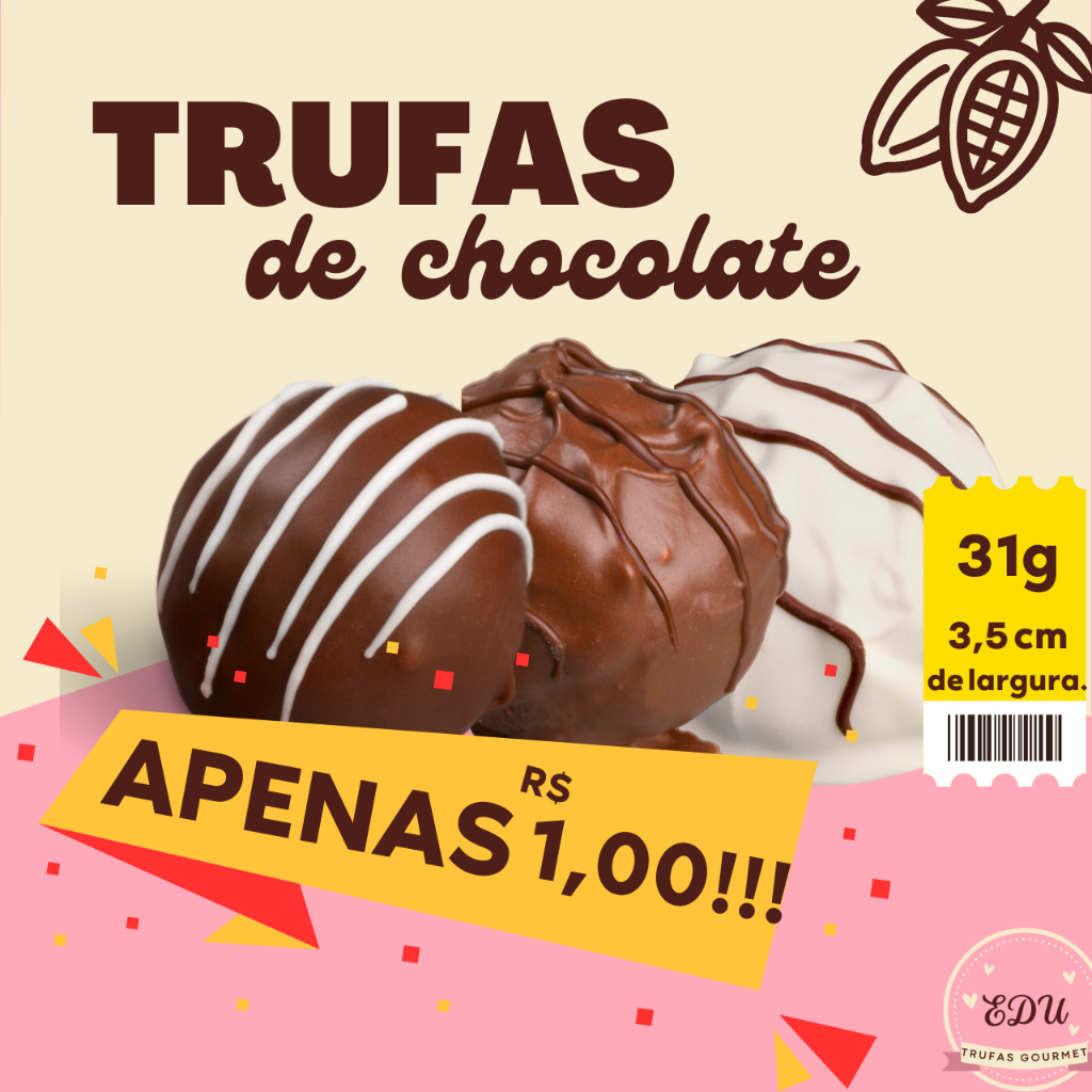 Trufas Recheadas 50 unidades