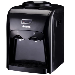 BEBEDOURO REFRIGERADO AMVOX ABB 240 PRETO PARA GARRAFÃO GALÃO 20L ÁGUA GELADA E NATURAL BIVOLT
