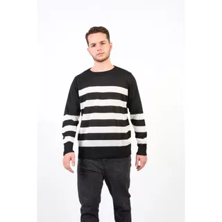 Suéter Blusa Tricot Masculino Listrado