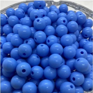 Miçanga Bola Leitosa 8MM - 400 PÇS - 100G - CORES LINDAS