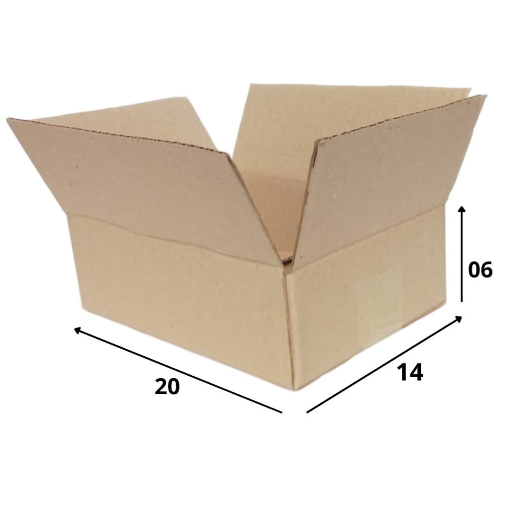 100 Caixas 20x14x6cm Padrão Correios Tipo 1p PAC SEDEX Modelo Maleta Kit Lote de caixas ecommerce transportadora