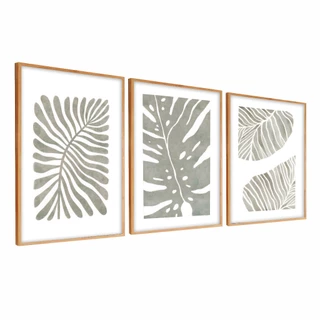 Kit Quadro Decorativo Sala Quarto 50x70 cm Moldura Moderno Grande