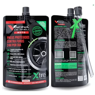 Vacina Anti Furo De Pneus Moto Bike Carro Xtire 250ml