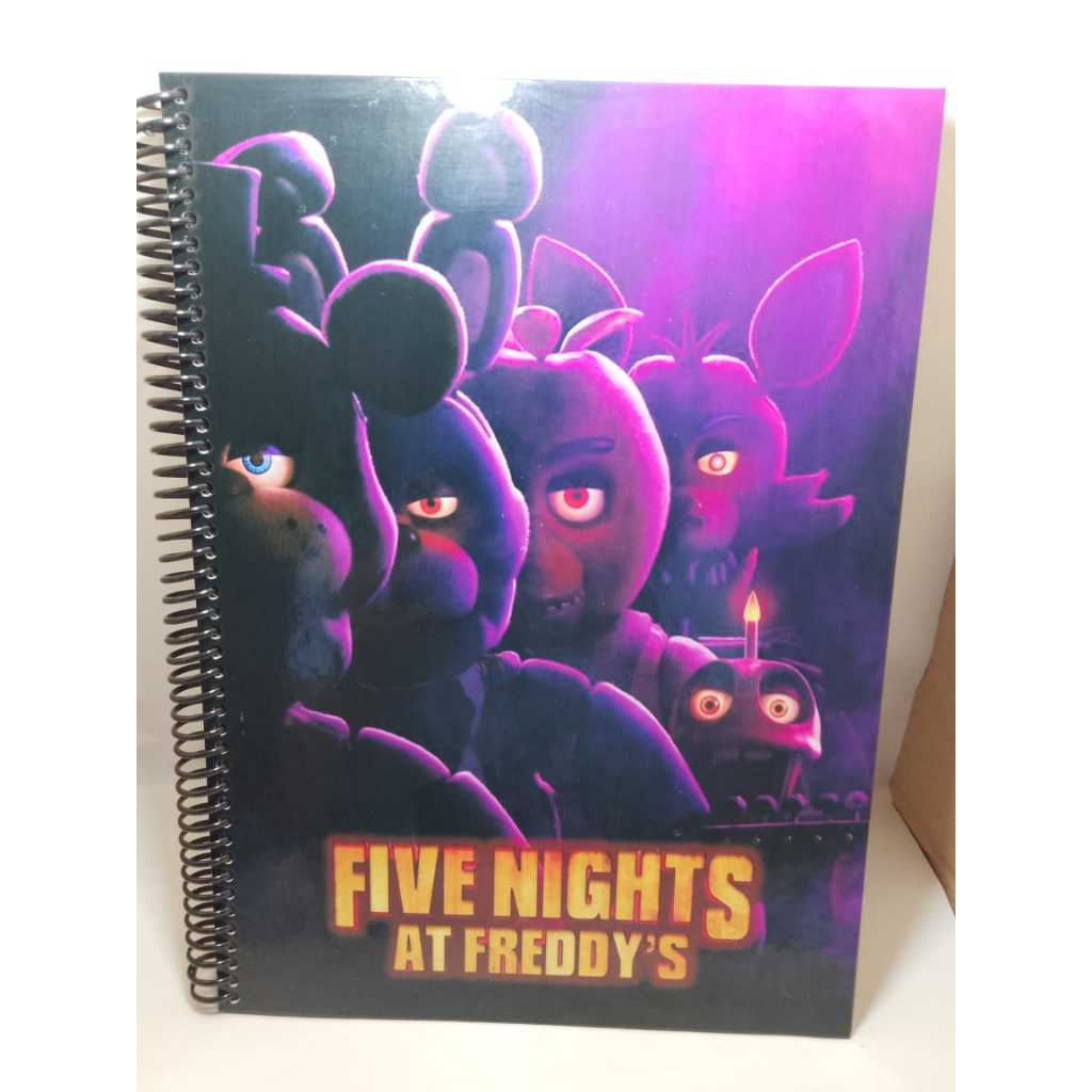 Caderno universitário Five Nights at Freddy's 1 matéria | Shopee Brasil