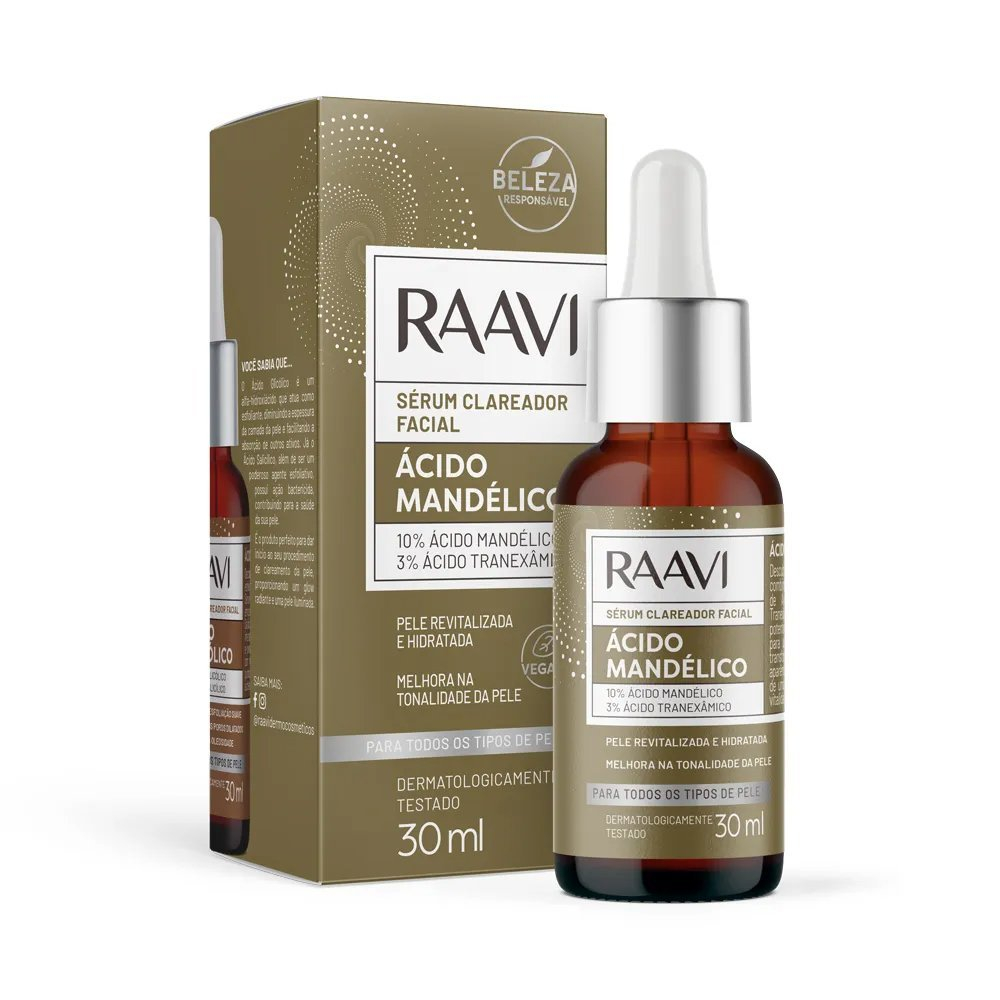 Imagem do produto Sérum Facial Clareador Ácido Mandélico 30ml Raavi