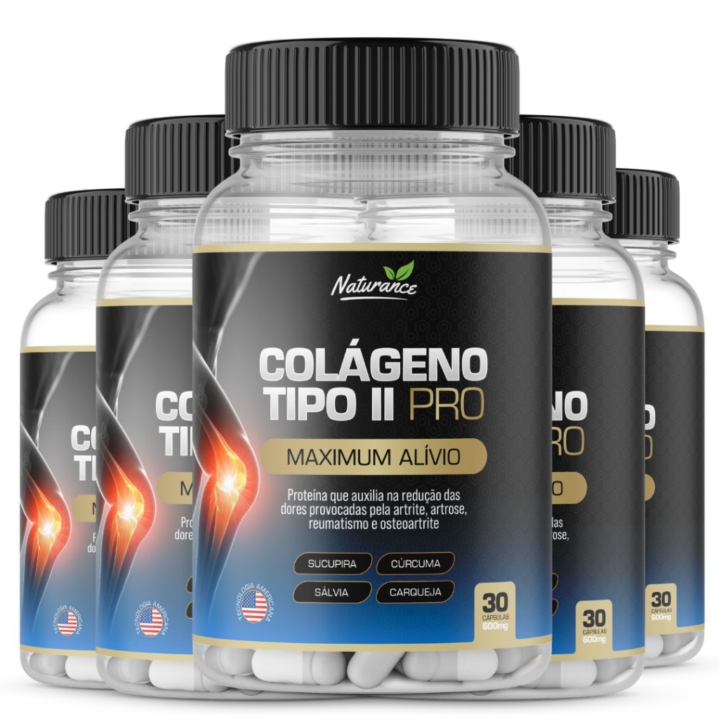 Colágeno Tipo 2 Pro Importado - 5 Potes | Shopee Brasil