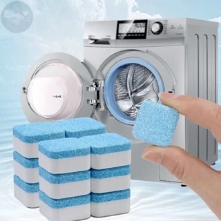 KIT 6/12/18 Pastilhas para Limpeza de Máquinas de Lavar Roupas Efervescentes Multifuncional