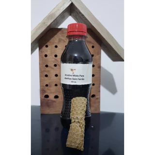 LOÇÃO ATRATIVA 200 ML + CERA - loção atrativa para isca de captura de enxames - loção atrai enxame- isca abelha- atrativo de abelha - atrativo misto para abelhas sem ferrão - loção atrativa para captura de abelha - feromonio abelha