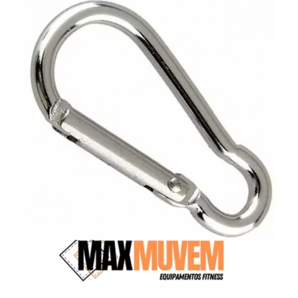 Mosquetão 8 cm A unidade - Academia Profissional Suporta 230kg Maxmuvem ...